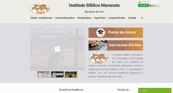 Desktop Screenshot of ibmaranata.com.br
