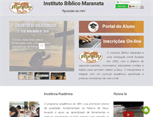 Tablet Screenshot of ibmaranata.com.br